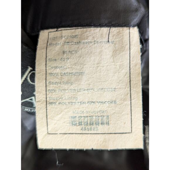 JOS. A. BANK! CASHMERE! 100% PURE LUXE, SOFT BLACK JACKET, BLAZER, COAT! SZ 40S - Picture 7 of 8